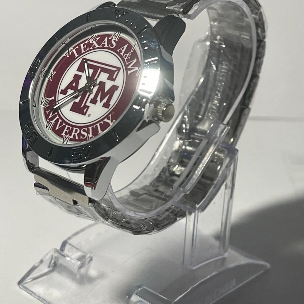 Texas A&M Aggies NCAA Stainless-Steel Watch NEW - Picture 3 of 8